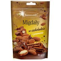 Migdały w czekoladzie i cynamonie BAKALLAND, 80g
