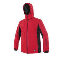 Kurtka VEGAS, męska, softshell, zimowa, kolor czerwono-czarny