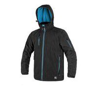 Kurtka DURHAM, męska, softshell, kolor czarno-niebieski