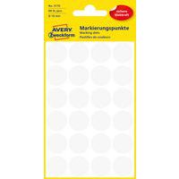 Okrągłe etykiety samoprzylepne Avery Zweckform, papierowe, średnica 18 mm