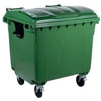 Plastikowe zewnętrzne pojemniki na odpady Manutan Expert, pojemność 1 100 l
