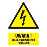 Uwaga! niebezpieczeństwo porażenia
