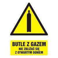 Butle z gazem - nie zbliżać się z otwartym ogniem