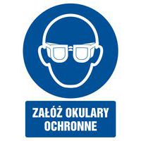 Załóż okulary ochronne