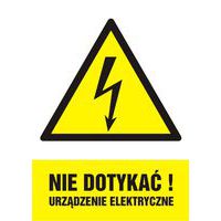Nie dotykać! Urządzenie elektryczne
