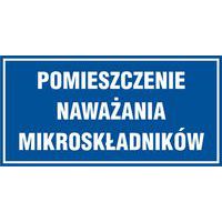 Pomieszczenie naważania mikroskładników 20 X 40 nieświec. płyta sztywna PCV