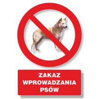 Zakaz wprowadzania psów