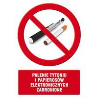 Palenie tytoniu i papierosów elektronicznych zabronione