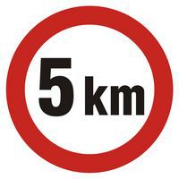 Ograniczenie prędkości 5km