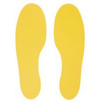 Oznaczenia sygnalizacyjne na podłogi – ślady, 30 x 10 cm, 10 szt.