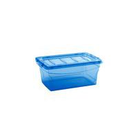 Plastikowe pojemniki do przechowywania, z pokrywą, niebieskie