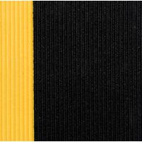Maty przemysłowe przeciwzmęczeniowe Sof-Tred™ z rowkowaną powierzchnią, czarno-żółte, szerokość 90 cm