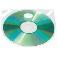 Kieszeń samoprzylepna Q-CONNECT, na 2-4 płyty CD/DVD, 127x127mm, 10szt.