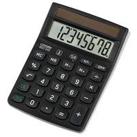 Kalkulator biurowy CITIZEN ECC-210, 8-cyfrowy, 143x102mm, czarny