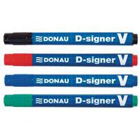 Marker permanentny DONAU D-Signer V, ścięty, 1-4mm (linia)