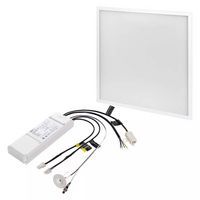 Panel LED 60 × 60, kwadratowy wpuszczany biały, 40 W, neutralna biel, Emergency