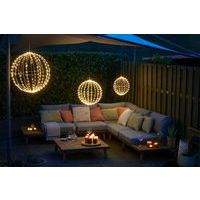 Dekoracyjna biała lampa bożonarodzeniowa LED z timerem - Luca Lightning