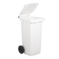 Plastikowy kosz na odpady Manutan Expert, pojemność 120 l