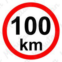 Tablice z nakazami – Ograniczenie prędkości 100 km/h