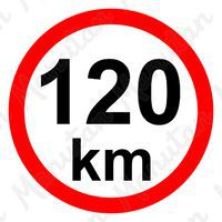 Tablice z nakazami – Ograniczenie prędkości 120 km/h