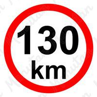 Tablice z nakazami – Ograniczenie prędkości 130 km/h