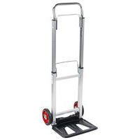 Składany aluminiowy wózek transportowy RU3 z pełnymi kołami, do 90 kg