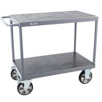 Wózek półek Manutan Expert Barre z uchwytem, do 1200 kg, 2 półki