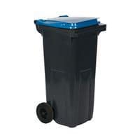 Plastikowe pojemniki na odpady segregowane, zewnętrzne, pojemność 120 l