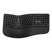Ergonomiczne klawiatury Powerton Lana, czarny