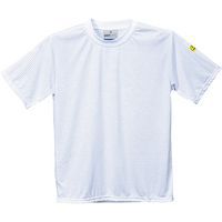 T-shirt antyelektrostatyczny ESD, biały