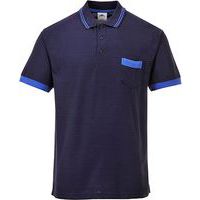 Kontrastowa koszulka polo Portwest Texo, niebieski