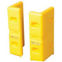 Plastikowe ochraniacze narożników, żółte
