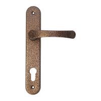 Klamka aluminiowa, na klucz, 90 mm