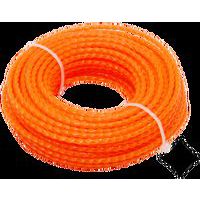 TOPTRADE struna do kosiarki, plastikowa, przekrój spiralny, 15 m