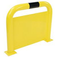 Metalowa barierka z płytą Manutan Expert, średnia, długość 75 cm