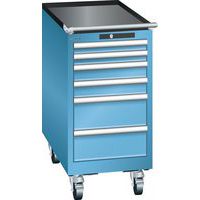 Mobilne szafki warsztatowe Lista, 6 szuflad, 411x725x840mm