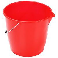 Plastikowe wiaderka Manutan Expert z dzióbkiem, 12 l