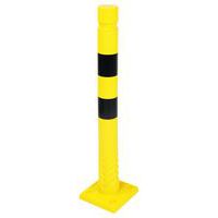 Plastikowy słupek odgradzający, 75 cm, czarny/żółty