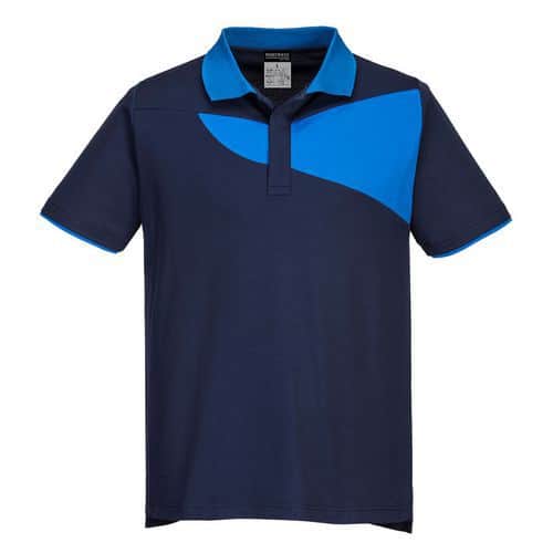 Koszulka Polo PW2, niebieski/jasnoniebieski