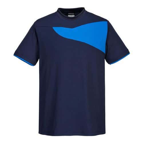 T-Shirt PW2, niebieski/jasnoniebieski