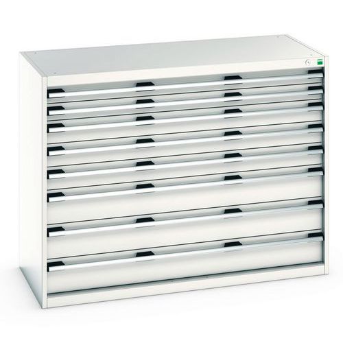 Szafki warsztatowe z szufladami Bott Cubio 200, 100 x 130 x 65-75 cm, 8 szuflad