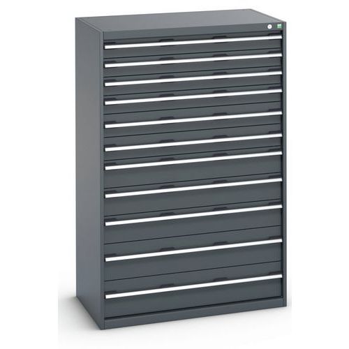 Szafki warsztatowe z szufladami Bott Cubio 200, 160 x 105 x 65-75 cm, 11 szuflad
