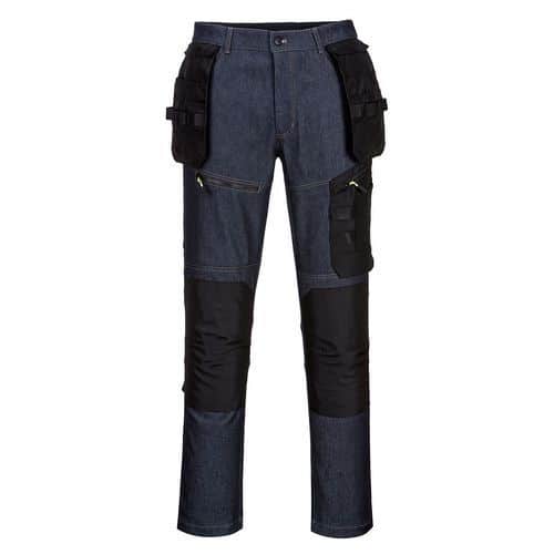 Spodnie KX3 z kaburami wykonane z denimu, ciemno niebieski