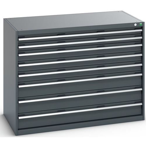 Szafki warsztatowe z szufladami Bott Cubio 200, 100 x 130 x 65-75 cm, 8 szuflad