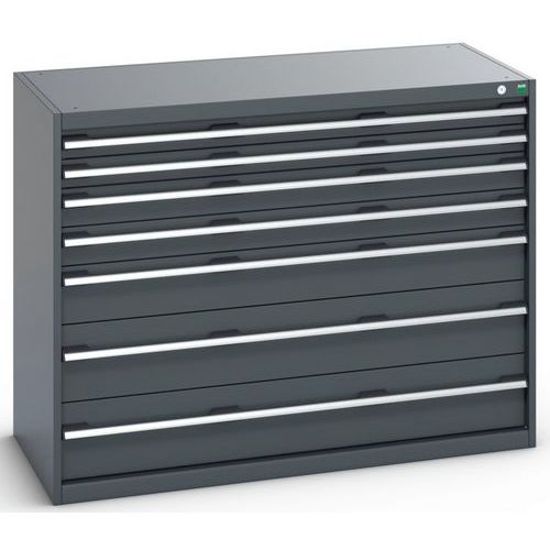 Szafki warsztatowe z szufladami Bott Cubio 200, 100 x 130 x 65-75 cm, 7 szuflad