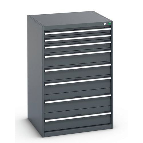 Szafki warsztatowe z szufladami Bott Cubio 200, 120 x 80 x 65-75 cm, 8 szuflad