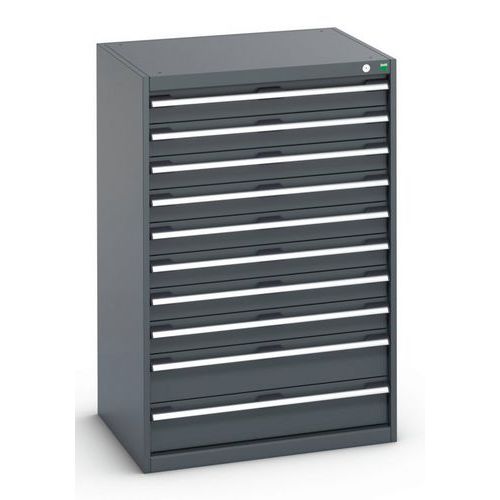 Szafki warsztatowe z szufladami Bott Cubio 200, 120 x 80 x 65-75 cm, 10 szuflad