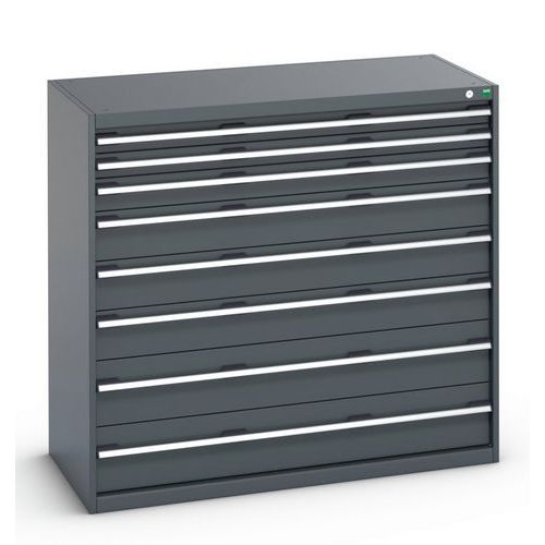Szafki warsztatowe z szufladami Bott Cubio 200, 120 x 130 x 65-75 cm, 8 szuflad