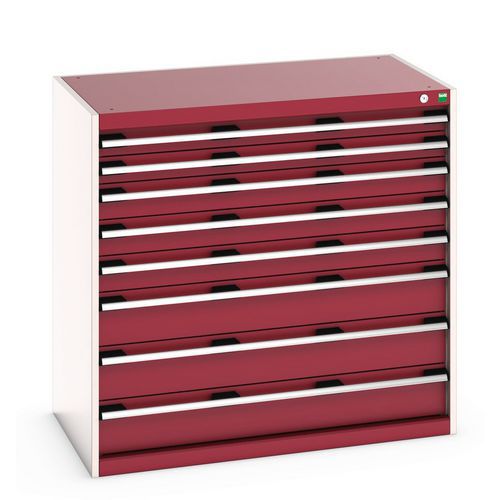 Szafki warsztatowe z szufladami Bott Cubio 200, 100 x 105 x 65-75 cm, 8 szuflad