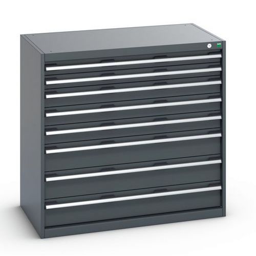Szafki warsztatowe z szufladami Bott Cubio 200, 100 x 105 x 65-75 cm, 8 szuflad